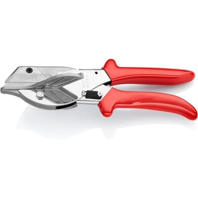 KNIPEX Corta-ingletes para perfis de plástico e borracha cromada com alças revestidas de plástico, 215 mm, EAN KNIPEX Corta-ingletes para perfis de plástico e borracha cromada com alças revestidas de plástico, 215 mm, EAN