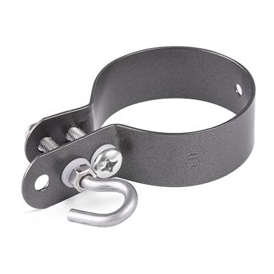 Alberts Braçadeira para barras tensoras de cerca, galvanizada, revestimento plástico antracite-metálico, Ø da braçadeira 60 mm Alberts Braçadeira para barras tensoras de cerca, galvanizada, revestimento plástico antracite-metálico, Ø da braçadeira 60 mm