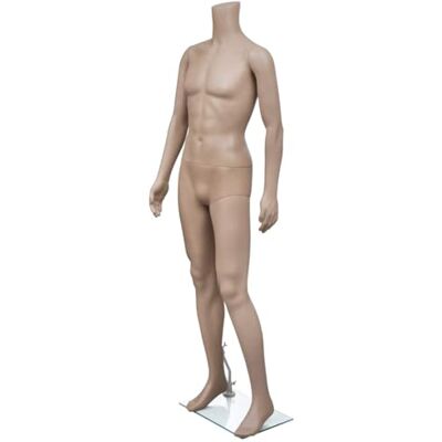 vidaXL Manequim Masculino Sem Cabeça vidaXL Manequim Masculino Sem Cabeça