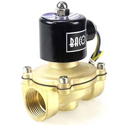BACOENG AC 220V 1" válvula de solenoide elétrica latão Válvula de Solenóide para água ar óleo NC BACOENG AC 220V 1" válvula de solenoide elétrica latão Válvula de Solenóide para água ar óleo NC