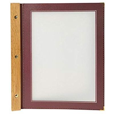 SECURIT Portamenus Wood formato A4 cor bordô SECURIT Portamenus Wood formato A4 cor bordô