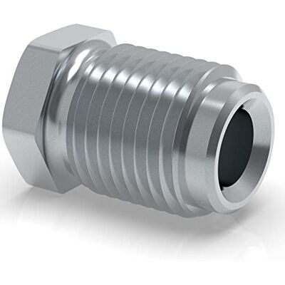 AUPROTEC 20 x união roscada M12 x 1 para cabo de travão de 6,0 mm, com rebordo E tipo B, conector profissional DIN / ISO 1651 AUPROTEC 20 x união roscada M12 x 1 para cabo de travão de 6,0 mm, com rebordo E tipo B, conector profissional DIN / ISO 1651