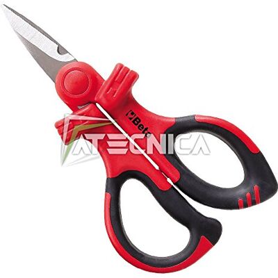 Beta Tesoura de eletricista folhas de aço inoxidável eletricidade 1000 V 1128MQ Beta Tesoura de eletricista folhas de aço inoxidável eletricidade 1000 V 1128MQ