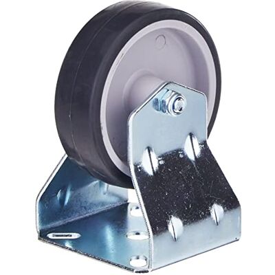 Metafranc Roda de borracha (75 mm de diâmetro, placa de 60 x 60 mm, superfície de rolamento suave, rolamento deslizante, capacidade de carga de 60 kg, rodas de transporte, rodas para móveis, Metafranc Roda de borracha (75 mm de diâmetro, placa de 60 x 60 mm, superfície de rolamento suave, rolamento deslizante, capacidade de carga de 60 kg, rodas de transporte, rodas para móveis,
