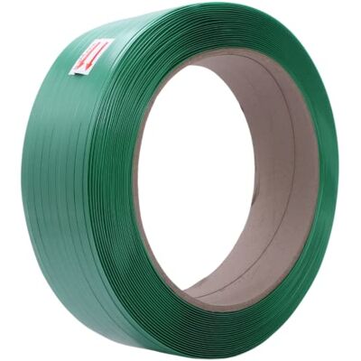 U.S. Solid Rolo de fita de poliéster (PET) de 16 mm x 0,8 mm x 1150 m, 460 kg de resistência à tração, resistente aos raios UV, à água e ao óxido U.S. Solid Rolo de fita de poliéster (PET) de 16 mm x 0,8 mm x 1150 m, 460 kg de resistência à tração, resistente aos raios UV, à água e ao óxido