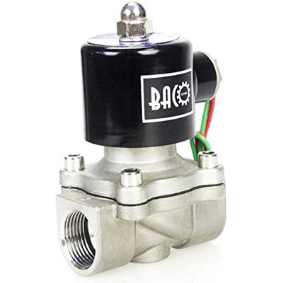 BACOENG AC220V 3/4" válvula solenóide elétrica Aço inoxidável Válvula Solenóide para água ar óleo NC BACOENG AC220V 3/4" válvula solenóide elétrica Aço inoxidável Válvula Solenóide para água ar óleo NC