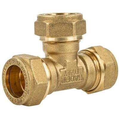 tecuro MS, Anel de ligação reta T de peça união 15 x 15 x 15 mm tecuro MS, Anel de ligação reta T de peça união 15 x 15 x 15 mm