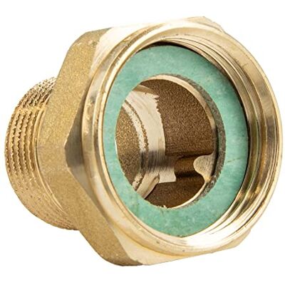 tecuro ueberwurfverschraubung 1 1/2 polegadas ueberwurf X 1 1/4 rosca exterior – latão polido tecuro ueberwurfverschraubung 1 1/2 polegadas ueberwurf X 1 1/4 rosca exterior – latão polido