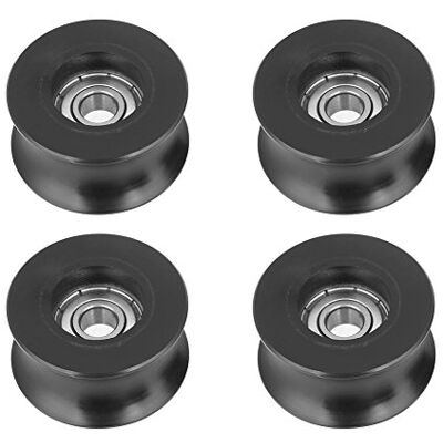 Walfront 4 Polia de rolamentos com ranhura tipo U 0840UU 8 mm (8 x 39,5 x 20,1 mm) Walfront 4 Polia de rolamentos com ranhura tipo U 0840UU 8 mm (8 x 39,5 x 20,1 mm)
