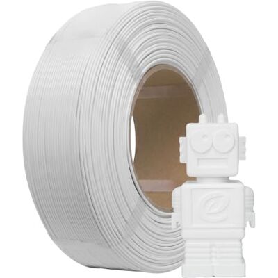 eSUN PLA Refill Filament 1,75 mm, filamento de impressão 3D sem bobina, precisão dimensional +/- 0,05 mm, carretel de 1 kg (2,2 LBS) filamento PLA rápido para impressoras de alta velocidade, branco eSUN PLA Refill Filament 1,75 mm, filamento de impressão 3D sem bobina, precisão dimensional +/- 0,05 mm, carretel de 1 kg (2,2 LBS) filamento PLA rápido para impressoras de alta velocidade, branco