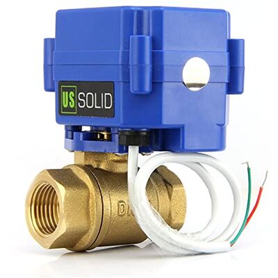 U.S. Solid Válvula de esfera motorizada EUA. Solid normalmente aberta 1" de latão, válvula de esfera elétrica DN25 com porta padrão, 220 V AC (85-265 V AC) e configuração de retorno automático de 2 cabos U.S. Solid Válvula de esfera motorizada EUA. Solid normalmente aberta 1" de latão, válvula de esfera elétrica DN25 com porta padrão, 220 V AC (85-265 V AC) e configuração de retorno automático de 2 cabos