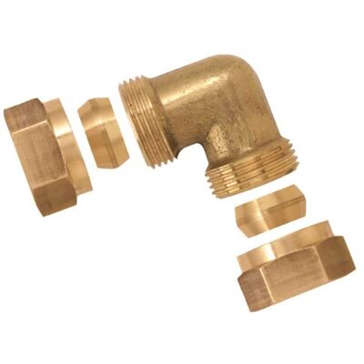 BOUTTE Boutt É 3117656 Cotovelo bicone (latão, diâmetro do tubo: 16) BOUTTE Boutt É 3117656 Cotovelo bicone (latão, diâmetro do tubo: 16)