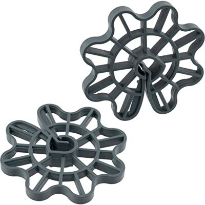 AERZETIX Conjunto de 50 unhas de armadura para ferro de betão Ø 5 a Ø 16 desenho de 35 mm para fixação vertical acessório de cofragem de clip em plástico laje armada reforço AERZETIX Conjunto de 50 unhas de armadura para ferro de betão Ø 5 a Ø 16 desenho de 35 mm para fixação vertical acessório de cofragem de clip em plástico laje armada reforço