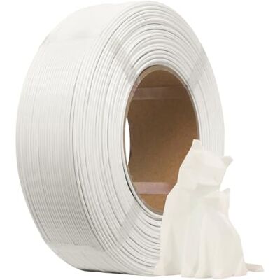 eSUN Filamento de substituição PLA+ 1,75 mm, substituição PLA Plus filamento de impressão 3D sem bobina, precisão dimenonal +/- 0,03 mm, 1 kg (2,2 LBS) para impressoras 3D, branco eSUN Filamento de substituição PLA+ 1,75 mm, substituição PLA Plus filamento de impressão 3D sem bobina, precisão dimenonal +/- 0,03 mm, 1 kg (2,2 LBS) para impressoras 3D, branco