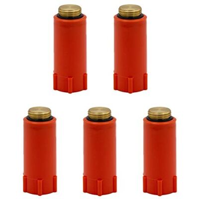 VARIOSAN Tampões de construção , 5 unidades, 1/2", vermelho, rosca de latão VARIOSAN Tampões de construção , 5 unidades, 1/2", vermelho, rosca de latão