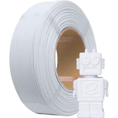 eSUN PLA Refill Filament 1,75 mm, filamento de impressão 3D sem bobina, precisão dimensional +/- 0,05 mm, carretel de 1 kg (2,2 LBS) filamento PLA rápido para impressoras de alta velocidade, branco eSUN PLA Refill Filament 1,75 mm, filamento de impressão 3D sem bobina, precisão dimensional +/- 0,05 mm, carretel de 1 kg (2,2 LBS) filamento PLA rápido para impressoras de alta velocidade, branco
