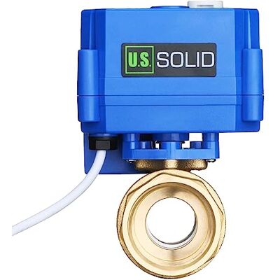 U.S. Solid Válvula de esfera motorizada, válvula de esfera elétrica de latão G de 1 polegada com função manual, porta padrão, 9-24 V CA/CC e configuração de quebra positiva de 3 cabos U.S. Solid Válvula de esfera motorizada, válvula de esfera elétrica de latão G de 1 polegada com função manual, porta padrão, 9-24 V CA/CC e configuração de quebra positiva de 3 cabos