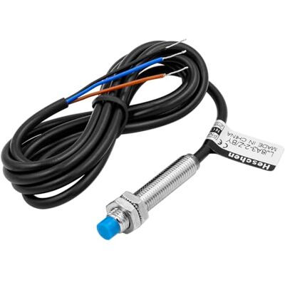 Heschen M8 Interruptor de sensor de proximidade indutivo tipo sem blindagem Detector 2 mm 10-30VDC 200 mA PNP normalmente aberto (NO) 3 cabos Heschen M8 Interruptor de sensor de proximidade indutivo tipo sem blindagem Detector 2 mm 10-30VDC 200 mA PNP normalmente aberto (NO) 3 cabos