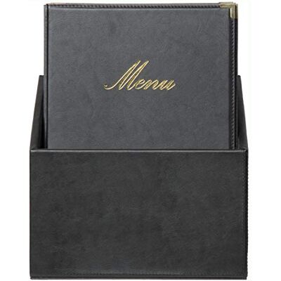 SECURIT Conjunto de 20 suportes Classic Line com caixa de exposição preto SECURIT Conjunto de 20 suportes Classic Line com caixa de exposição preto