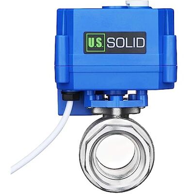 U.S. Solid Válvula de esfera motorizada: válvula de esfera elétrica de aço inoxidável de 1 polegada com função manual, porta completa, 9-24 V CA/CC e configuração de quebra positiva de 3 cabos U.S. Solid Válvula de esfera motorizada: válvula de esfera elétrica de aço inoxidável de 1 polegada com função manual, porta completa, 9-24 V CA/CC e configuração de quebra positiva de 3 cabos