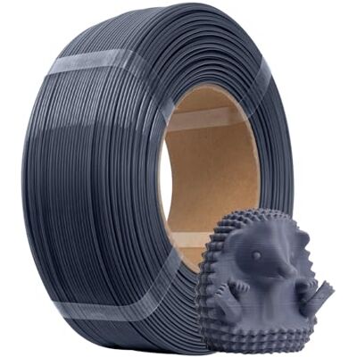 eSUN Filamento de substituição PLA+ 1,75 mm, substituição PLA Plus filamento de impressão 3D sem bobina, precisão dimenonal +/- 0,03 mm, 1 kg (2,2 LBS) para impressoras 3D, cinzento eSUN Filamento de substituição PLA+ 1,75 mm, substituição PLA Plus filamento de impressão 3D sem bobina, precisão dimenonal +/- 0,03 mm, 1 kg (2,2 LBS) para impressoras 3D, cinzento