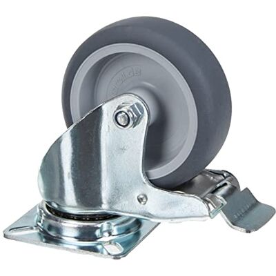 Metafranc Meister Roda giratória com tampa de decoração. 60 x 60 mm Placa com rodas de borracha decoração unidade suave superfície, rolamento de deslizamento, transporte de rolo móveis rolo Metafranc Meister Roda giratória com tampa de decoração. 60 x 60 mm Placa com rodas de borracha decoração unidade suave superfície, rolamento de deslizamento, transporte de rolo móveis rolo