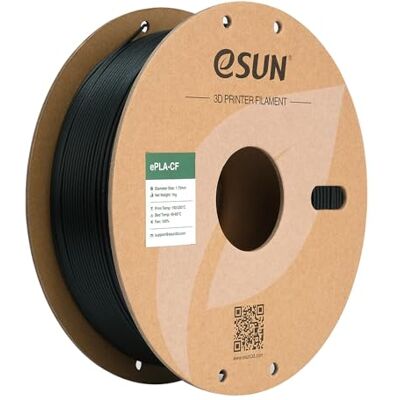 eSUN Filamento PLA 1,75 mm, ePLA-CF Filamento PLA Preenchimento de Fibra de Carbono Precisão Dimensional +/- 0,03 mm, Bobina 1 kg (2,2 LBS) Materiais de Impressão 3D para Impressoras 3D FDM, Verde eSUN Filamento PLA 1,75 mm, ePLA-CF Filamento PLA Preenchimento de Fibra de Carbono Precisão Dimensional +/- 0,03 mm, Bobina 1 kg (2,2 LBS) Materiais de Impressão 3D para Impressoras 3D FDM, Verde