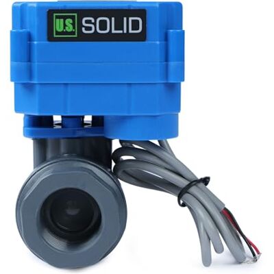 U.S. Solid Válvula de esfera motorizada UPVC de 3/4" Válvula de esfera elétrica de plástico com passo completo, retorno automático de 2 fios, 9-36 V CA/CC, normalmente fechada U.S. Solid Válvula de esfera motorizada UPVC de 3/4" Válvula de esfera elétrica de plástico com passo completo, retorno automático de 2 fios, 9-36 V CA/CC, normalmente fechada