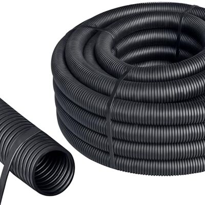 ISOLATECH Tubo ondulado sem ranhura DI Ø 26 mm de Ø 31 mm x 2 m preto ISOLATECH Tubo ondulado sem ranhura DI Ø 26 mm de Ø 31 mm x 2 m preto