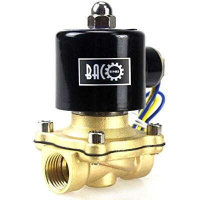 BACOENG AC 220V 1/2" válvula solenoide elétrica latão Válvula Solenóide para água ar óleo NC BACOENG AC 220V 1/2" válvula solenoide elétrica latão Válvula Solenóide para água ar óleo NC