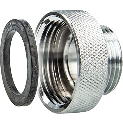 tecuro Adaptador de recepção, peça de transição, para saídas em torneiras, AG 3/4 polegadas para IG de 1 polegada tecuro Adaptador de recepção, peça de transição, para saídas em torneiras, AG 3/4 polegadas para IG de 1 polegada