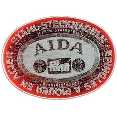 Prym - 0,60x30 mm - prata - estojo de plástico - alfinetes Prym - 0,60x30 mm - prata - estojo de plástico - alfinetes
