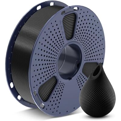 SUNLU Filamento PETG de 1,75 mm, menor elasticidade, boa aderência entre camadas, alta resistência. Filamento para impressora 3D de 1,75 ± 0,02 mm, bobina de 1 kg (2,2 lb), PETG preto. SUNLU Filamento PETG de 1,75 mm, menor elasticidade, boa aderência entre camadas, alta resistência. Filamento para impressora 3D de 1,75 ± 0,02 mm, bobina de 1 kg (2,2 lb), PETG preto.