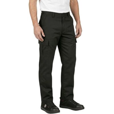 Lee Cooper LCPNT205 Calças cargo clássicas de trabalho com vários bolsos, de cuidado fácil e resistente, para homem, Preto Lee Cooper LCPNT205 Calças cargo clássicas de trabalho com vários bolsos, de cuidado fácil e resistente, para homem, Preto