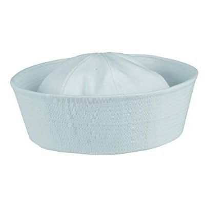 Mil-Tec Chapéu de marinheiro naval, reprodução, branco Mil-Tec Chapéu de marinheiro naval, reprodução, branco