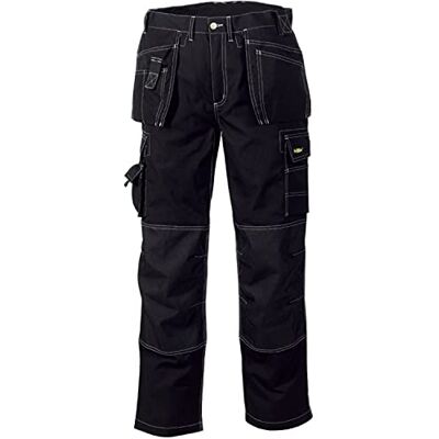 teXXor T/C Panamá Calças de trabalho (tecido de sarja), preto, teXXor T/C Panamá Calças de trabalho (tecido de sarja), preto,