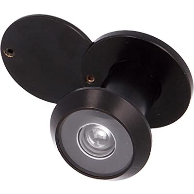 Amig Mirilha para porta lente superangular Para portas de entrada interiores e exteriores cor preta mate latão Medidas: Diâmetro 14 mm espessura da porta 25 42 mm Amig Mirilha para porta lente superangular Para portas de entrada interiores e exteriores cor preta mate latão Medidas: Diâmetro 14 mm espessura da porta 25 42 mm