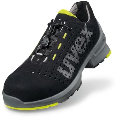 Uvex Sapatos de trabalho 1 sapatos de segurança S1 SRC ESD, cal-preto, tamanho: 47 Uvex Sapatos de trabalho 1 sapatos de segurança S1 SRC ESD, cal-preto, tamanho: 47