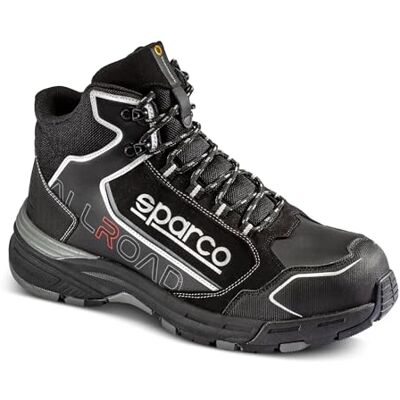 Sparco Allroad-H ESD S3S SR FO HRO Calçado de Segurança sem Metal ESD com Ponta de Composite Parte Superior Hidrófuga Sola Antiderrapante e Resistente ao Calor por Contato (HRO Sparco Allroad-H ESD S3S SR FO HRO Calçado de Segurança sem Metal ESD com Ponta de Composite Parte Superior Hidrófuga Sola Antiderrapante e Resistente ao Calor por Contato (HRO