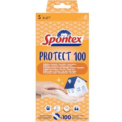 Spontex Luva 100 proteção, tamanho S Spontex Luva 100 proteção, tamanho S