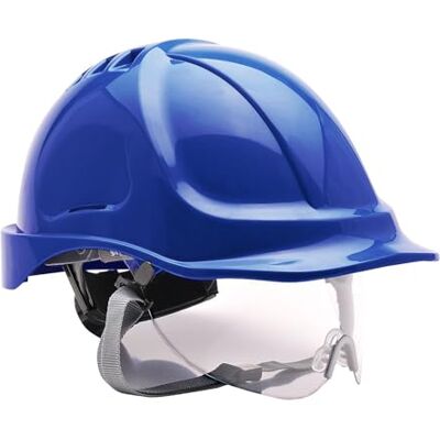 Portwest Capacete Endurance com visor, cor: Azulina, Portwest Capacete Endurance com visor, cor: Azulina,