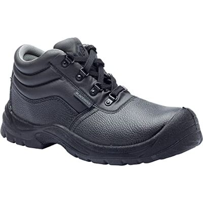 Blackrock Botas de trabalho Chukka resistentes à água, botas de segurança, calçado de segurança, biqueira de aço, homem mulher mulher, calçado de trabalho, jardinagem, leves, pele, corte largo Blackrock Botas de trabalho Chukka resistentes à água, botas de segurança, calçado de segurança, biqueira de aço, homem mulher mulher, calçado de trabalho, jardinagem, leves, pele, corte largo