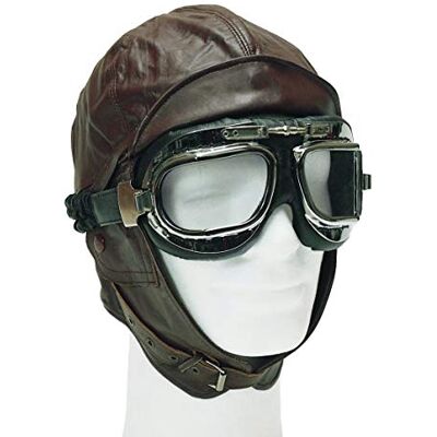 Mil-Tec Voo -, capacete de avião unissexo para adulto, castanho, XXL Mil-Tec Voo -, capacete de avião unissexo para adulto, castanho, XXL