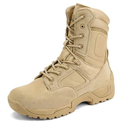 NORTIV 8 Botas de trabalho táticas militares para homem caminhadas motocicleta botas de combate, tamanho 44, areia, RESPONSE NORTIV 8 Botas de trabalho táticas militares para homem caminhadas motocicleta botas de combate, tamanho 44, areia, RESPONSE