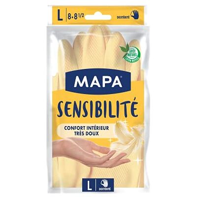 Spontex Mapa Luvas de látex proteção em cetim, conjunto de 3 Spontex Mapa Luvas de látex proteção em cetim, conjunto de 3