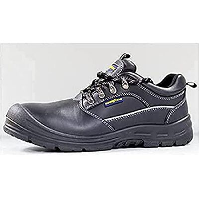 Goodyear Botas de segurança unissexo, pele com flor preta, S3 SRC Proteção composta, sola antiderrapante, tamanho 38 Goodyear Botas de segurança unissexo, pele com flor preta, S3 SRC Proteção composta, sola antiderrapante, tamanho 38