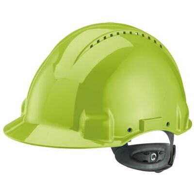 3M G3000NUV-GB Capacete G3000 HI-VIZ (verde, alta visibilidade), com arnês de roleta e faixa de suor de plástico 3M G3000NUV-GB Capacete G3000 HI-VIZ (verde, alta visibilidade), com arnês de roleta e faixa de suor de plástico