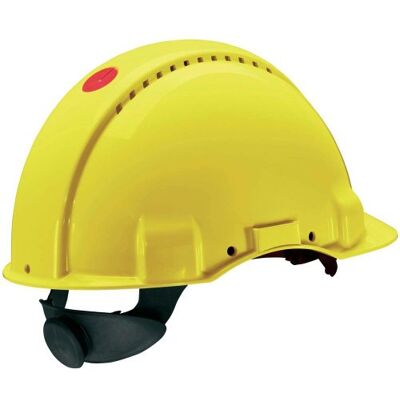 3M G3000NUV-GU Capacete G3000 amarelo, com arnês de roleta e faixa de suor plástico 3M G3000NUV-GU Capacete G3000 amarelo, com arnês de roleta e faixa de suor plástico