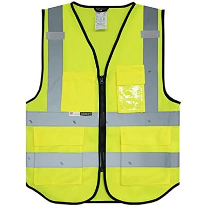 Salzmann Colete de segurança XS-6XL Feito com fita refletora 3M Salzmann Colete de segurança XS-6XL Feito com fita refletora 3M
