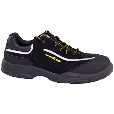 Goodyear Sapatos de Segurança Unisex Nobuk Preto S3 SRC Proteção e Durabilidade Ideal para Várias Atividades Laborais Tamanho 44 Goodyear Sapatos de Segurança Unisex Nobuk Preto S3 SRC Proteção e Durabilidade Ideal para Várias Atividades Laborais Tamanho 44